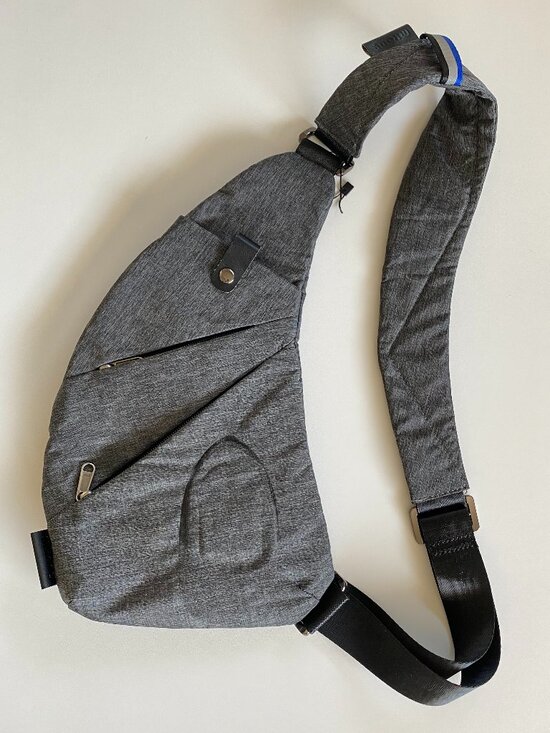 MRang Other - MRang Heathered Grey Slim Anti-Theft Travel Sling Bag - Unisex Crossbody NWOT